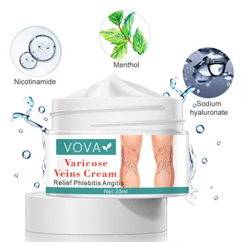 VOVA Varicose Vein Cream Effective Treatment Ointment Beauty Health Vasculitis Medical Chinese Herbal Phlebitis Legs Skin Care 6