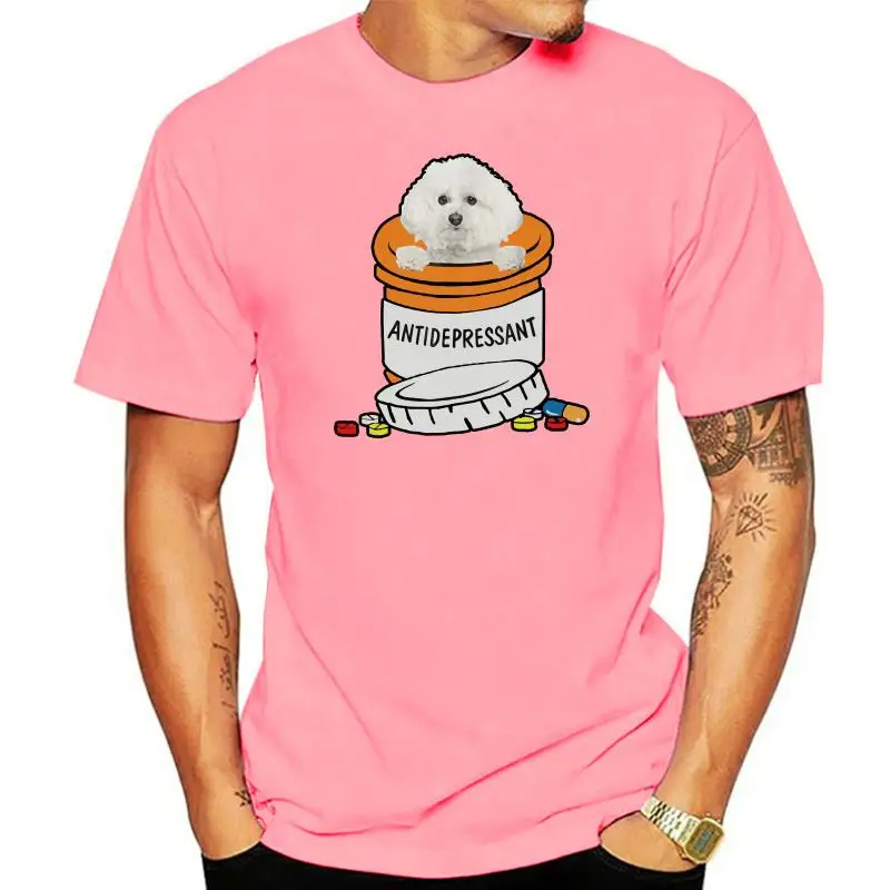 

Bichon Frise Antidepressant-Camiseta de perro bonito
