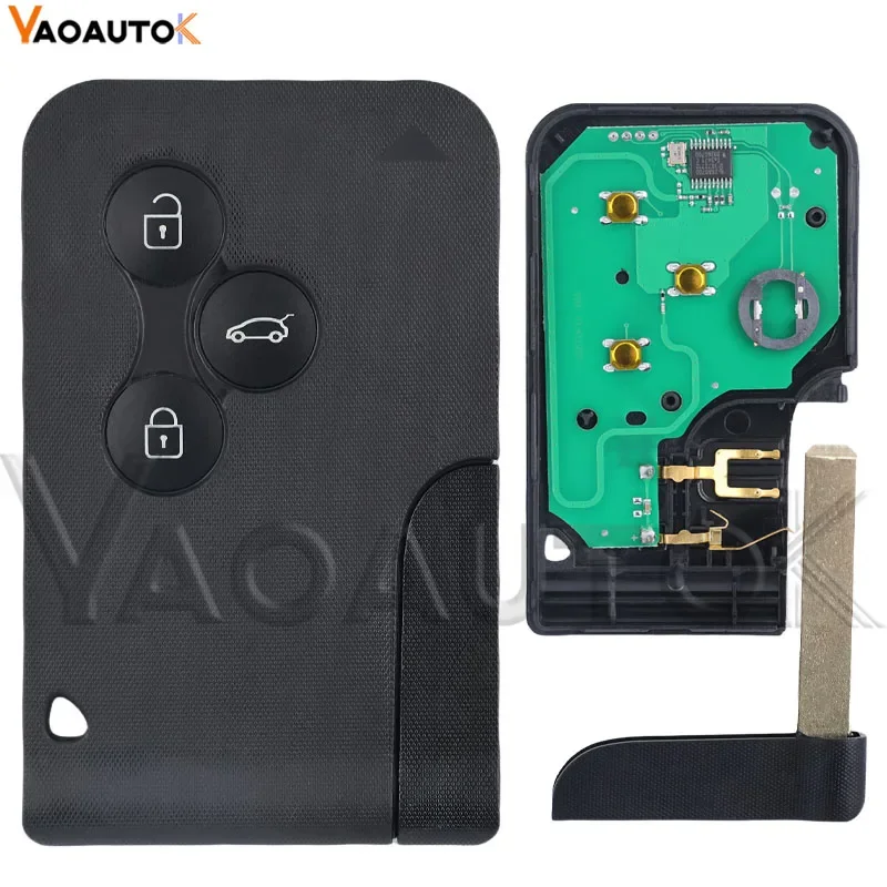 

Умный дистанционный ключ от автомобиля для Renault Clio Logan Megane 2 3 2003-2008 433 МГц ID46 PCF7947 Чип Автоматический чехол с дистанционным управлением 3 кнопки