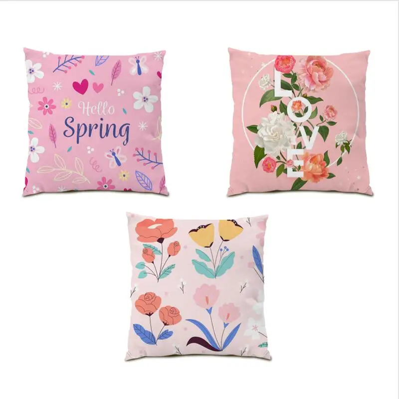 

Decoration Home 45x45 Pillow Case Throw Pillow Covers Bed Living Room Decoration Flocking Velvet Square Personalized Print E0722