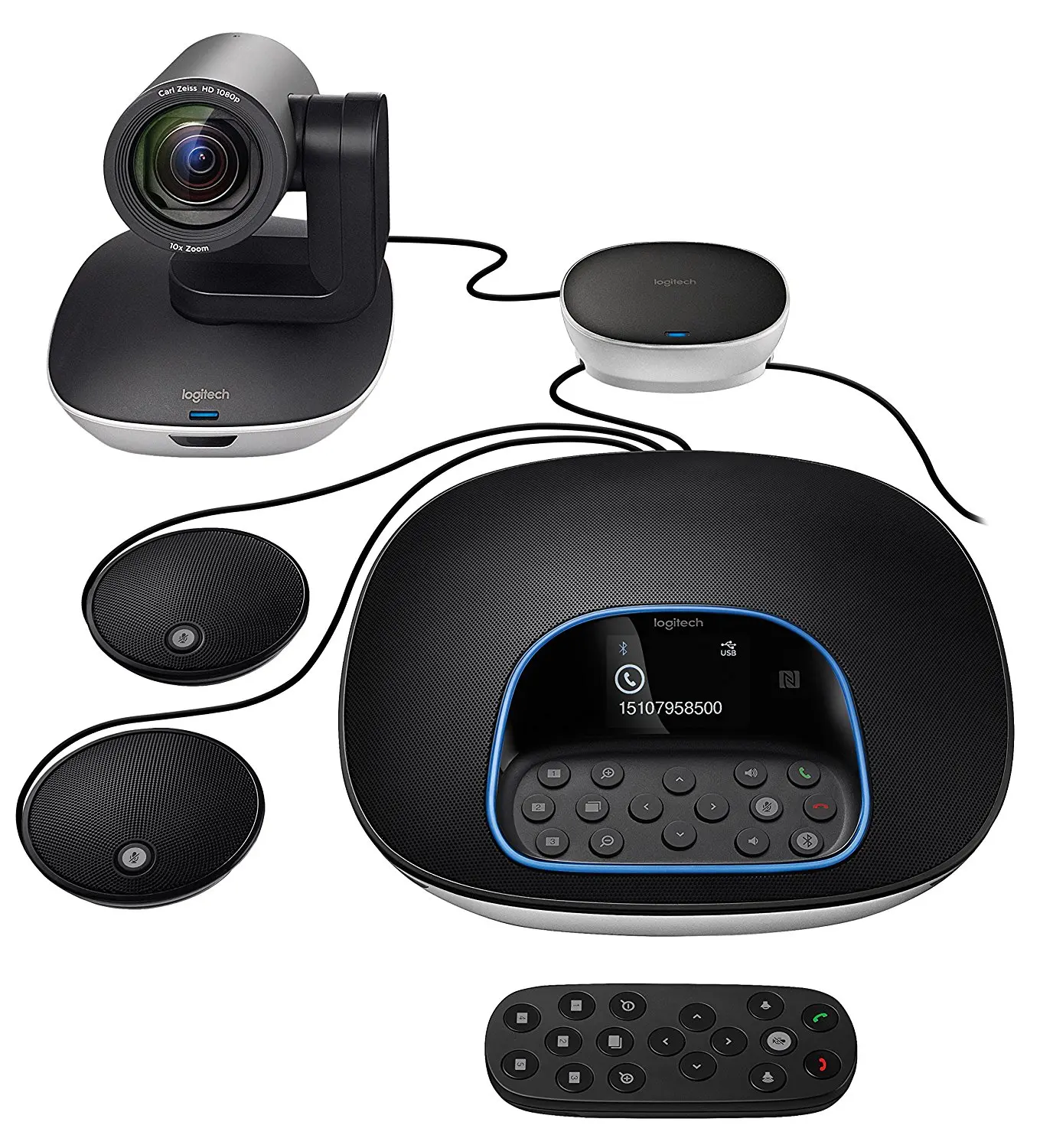 

Logitch Cc3500e групповая видеоконференции с микрофоном расширения HD 1080P камера громкоговоритель