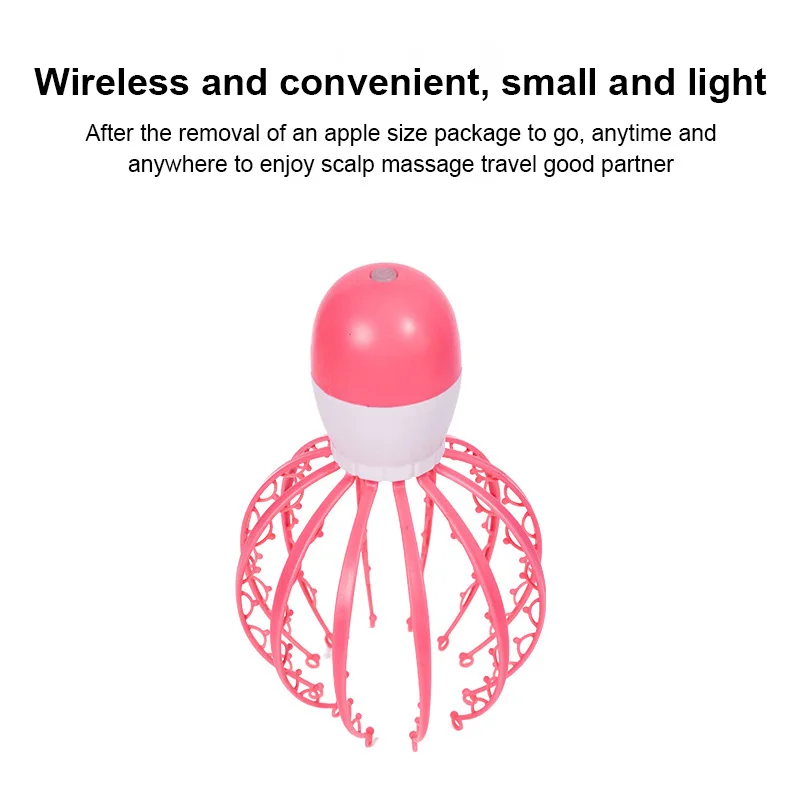 

New Electric Relief Body Massager Octopus Head Scalp Neck Equipment Stress Release Massage Relaxation Claw Massager Stress Relax