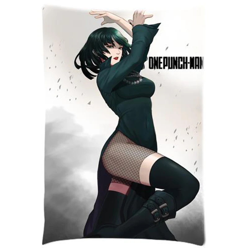 Фото Двухсторонняя наволочка для подушки One Punch Man Anime Tatsumaki Fubuki №4