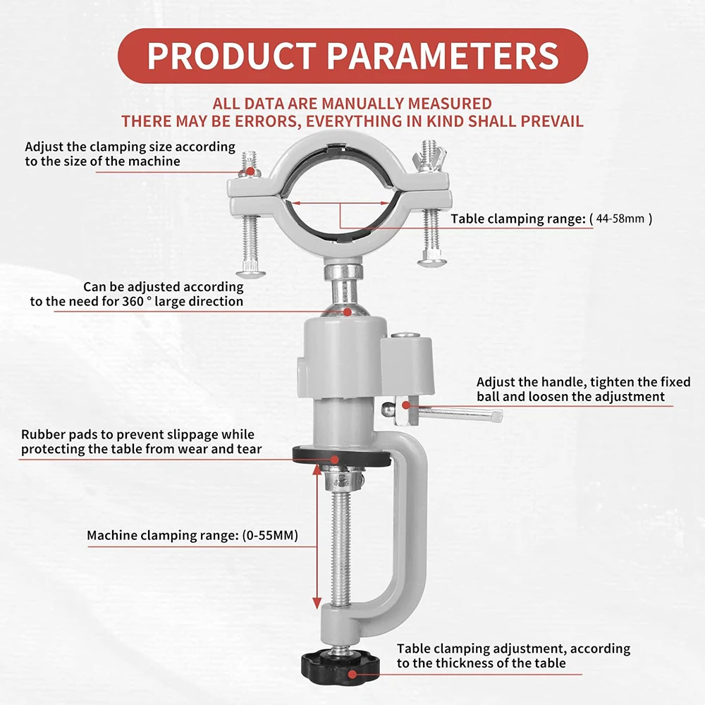 Настольные поворотные тиски на 360 ° аксессуар для деревообрабатывающего