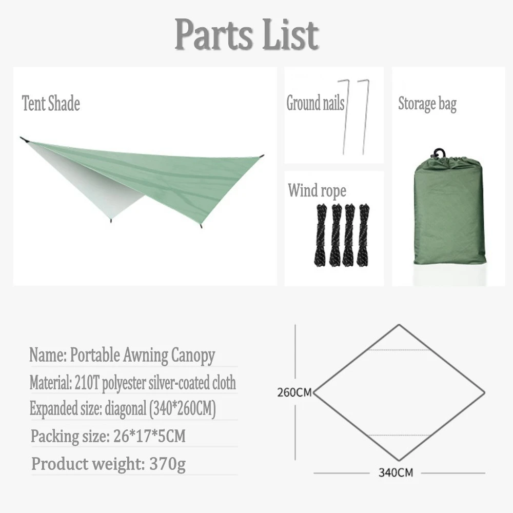 Водонепроницаемый брезентовый тент