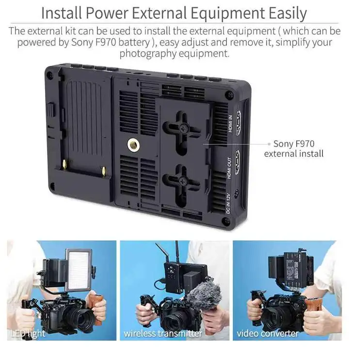 FEELWORLD F5 Pro сенсорное управление видео директора 3d Lut 450 нит яркость с экраном 4k Inp Ouch