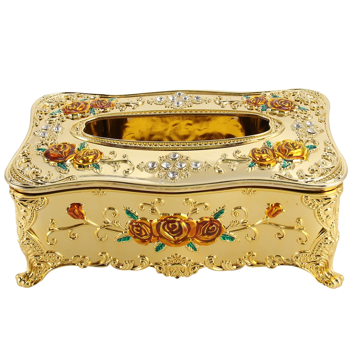 

Tissue Box Napkin Holder Cover Dispenser Storage Case Rectangular Bathroom Container European Style Toilet Paper Dryer Table