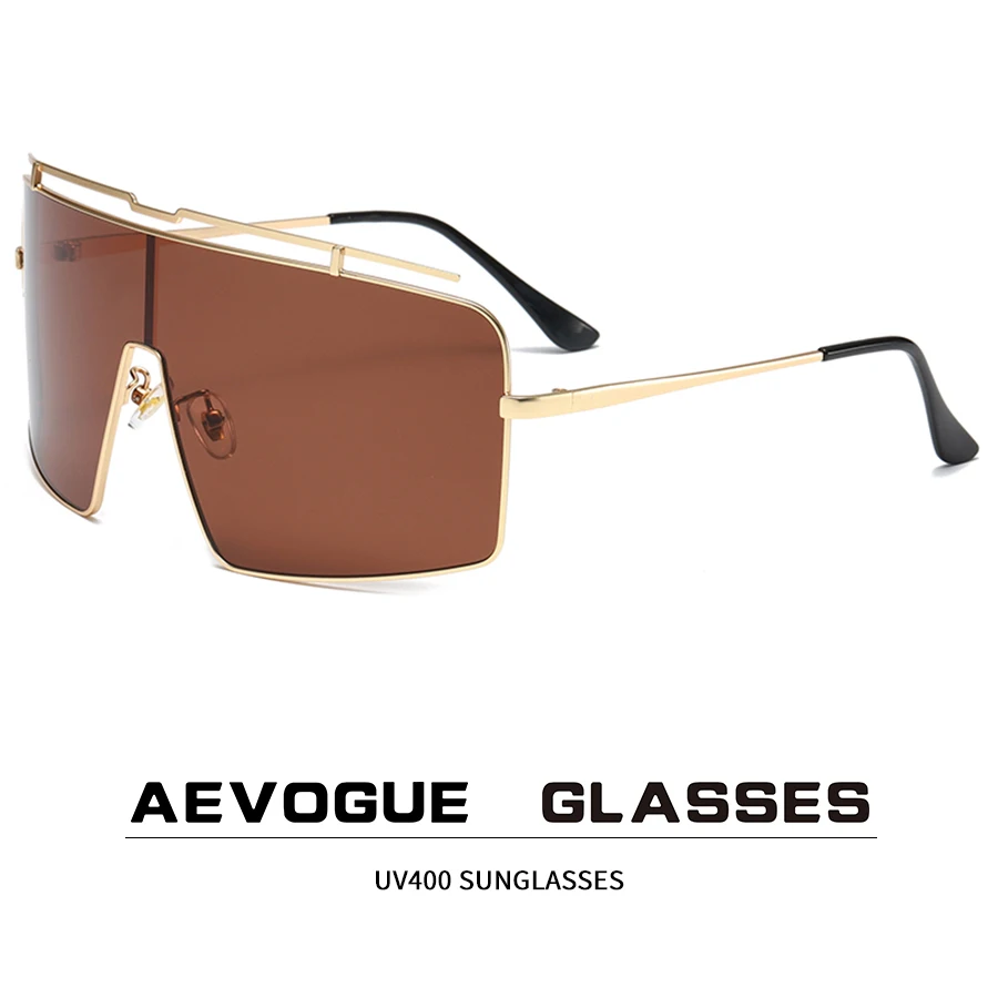 

Солнцезащитные очки AEVOGUE AE1367 для мужчин и женщин, модные квадратные темные очки, цельный аксессуар для улицы