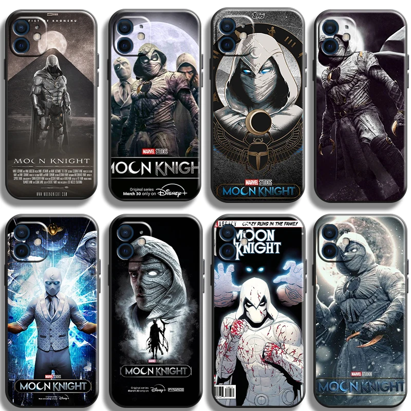 

Marvel Moon Knight Funda Phone Case For iPhone 11 13 12 Pro Max 12 13 Mini X XR XS MAX SE 2020 7 8 6s Plus Celular Unisex