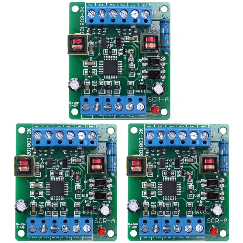 

3X Single Phase Thyristor Trigger Board SCR-A Can Regulate Voltage, Temperature And Speed Regulation With MTC MTX Module CNIM Ho