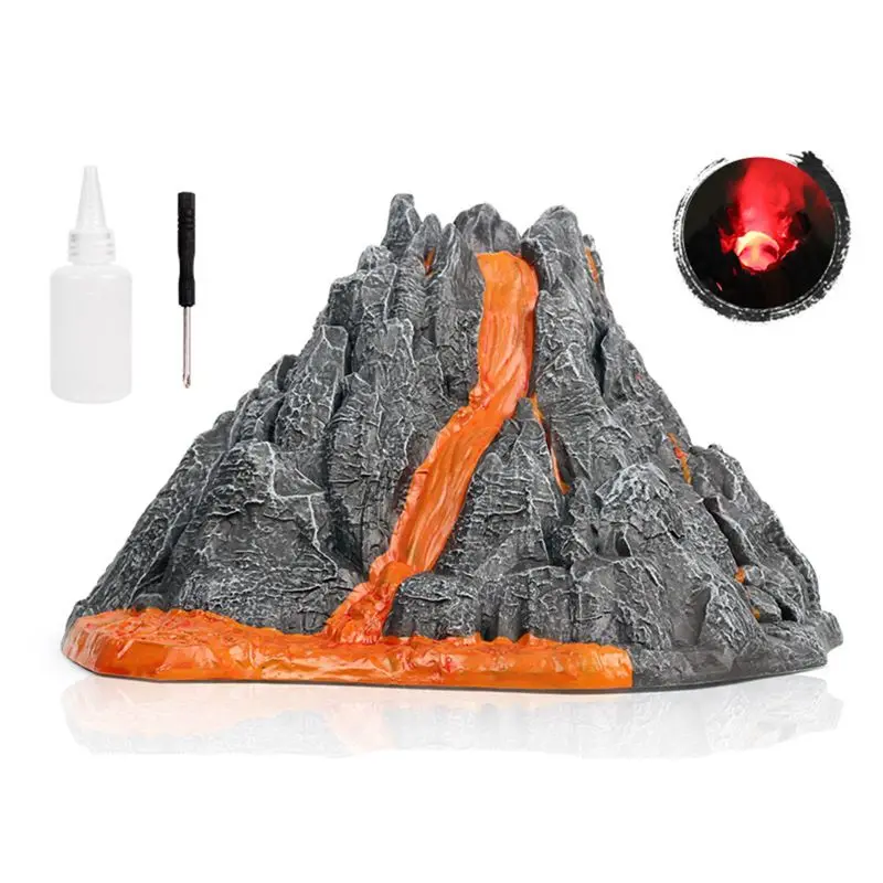 

Q0KB Volcano Eruption Toy Magic Kits Toy Exploring Experiment for Teenager Students Observation Train Track Toy Accs