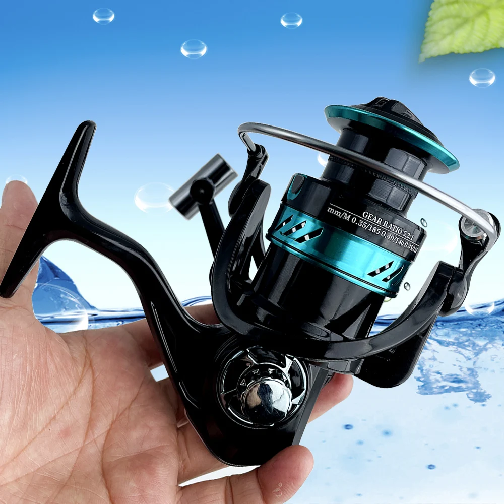 

Upgraded Version of Jigging Spinning Wheel High Speed Ratio 5.2:1 Long Distance Casting 7000-2000 Metal Stable Anti-slip Handle