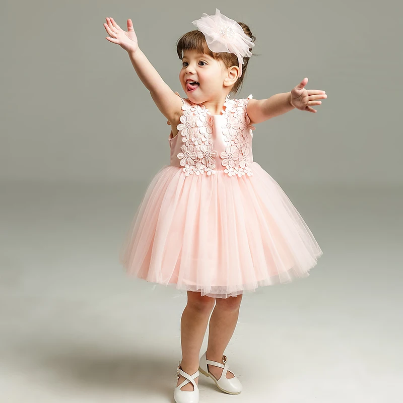 Baptism Infant Dress Floral 1 2 Years Birthday Little Girl Wedding Clothes 3 6 12 18 24 Months Princess Baby Party Dresses | Детская
