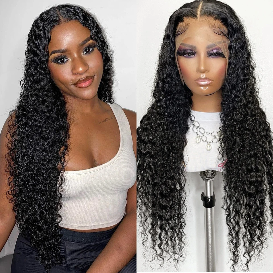 

Женский парик из натуральных волос SVT, 30 дюймов, волнистые, 13 х6 дюймов