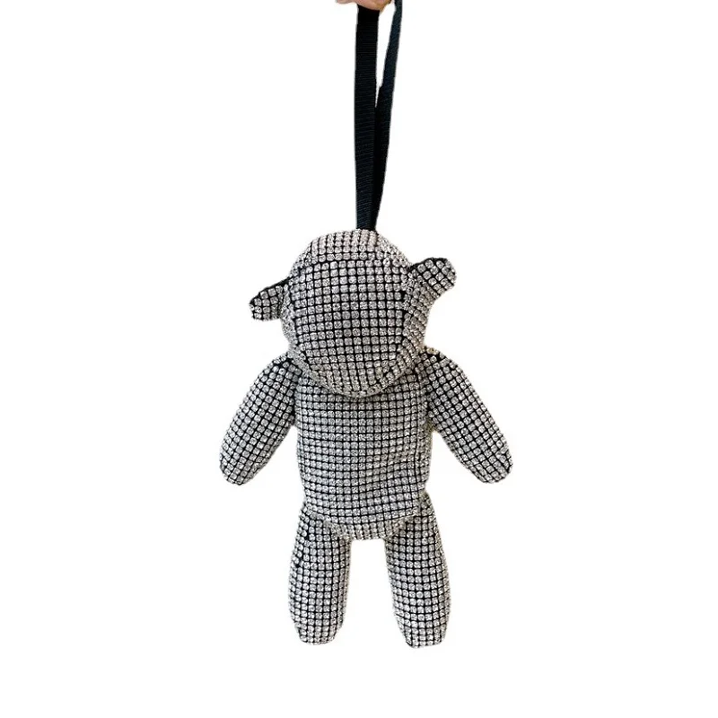 

Designer Luxury Bags Women's Wallet Fashion Hand Bag Coin Purse Mini Handbags Cute Small Bear Tote with Diamonds High Quality