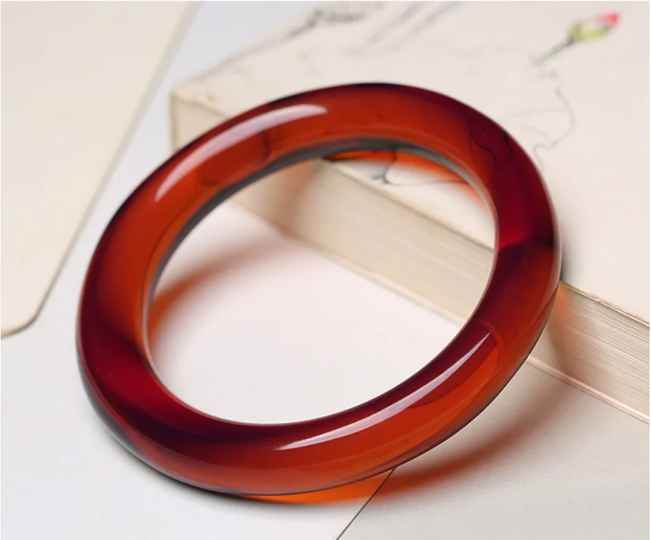 

Top Quality Fine Women Men Natural Baltic Red Amber Bangles Fashion Jewelry Lucky Accessories Gifts Bracelet Unisex