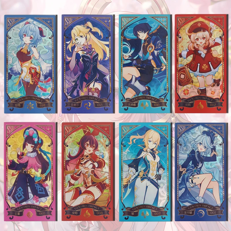 Vitality card Goddess Story SSR Ningguang Furina Yoimiya Nahida Venti Fischl boy Коллекция игрушек Подарки на день