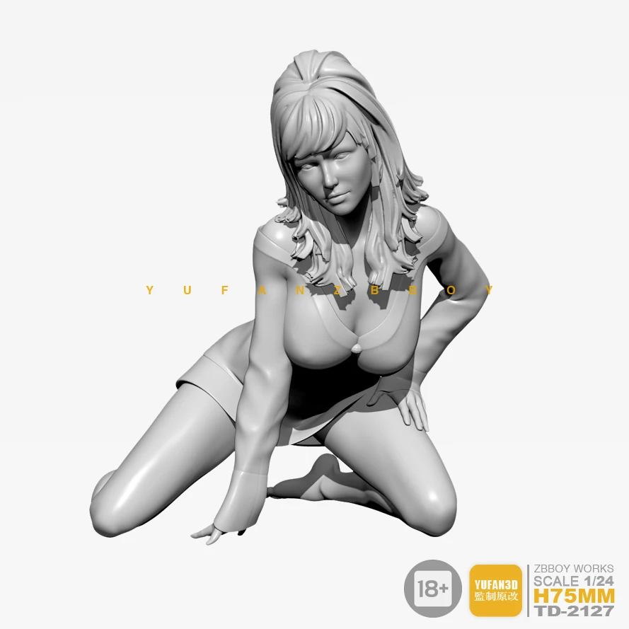 

1/24 Beautiful Beauty Resin Soldier TD-2127