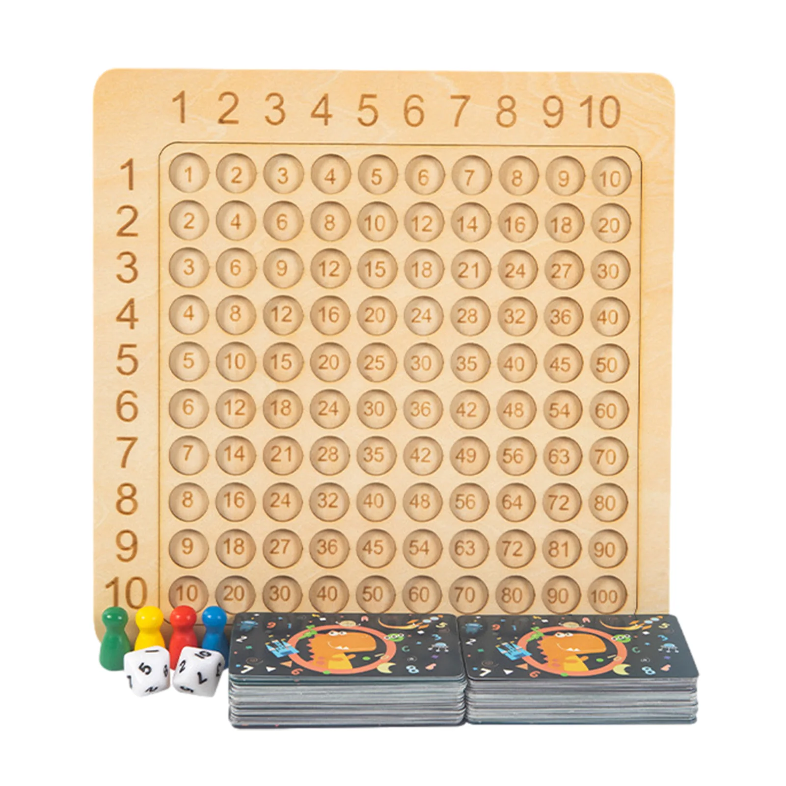 Wooden Montessori Multiplication Board Game Top Montessori Math Wooden Chart Puzzle Manipulatives Math Manipulatives Chart Game