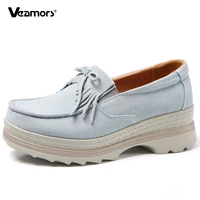 women platform loafers ladies elegant shoes slip on casual shoes height increasing chunky sneakers fashion comfortable soft