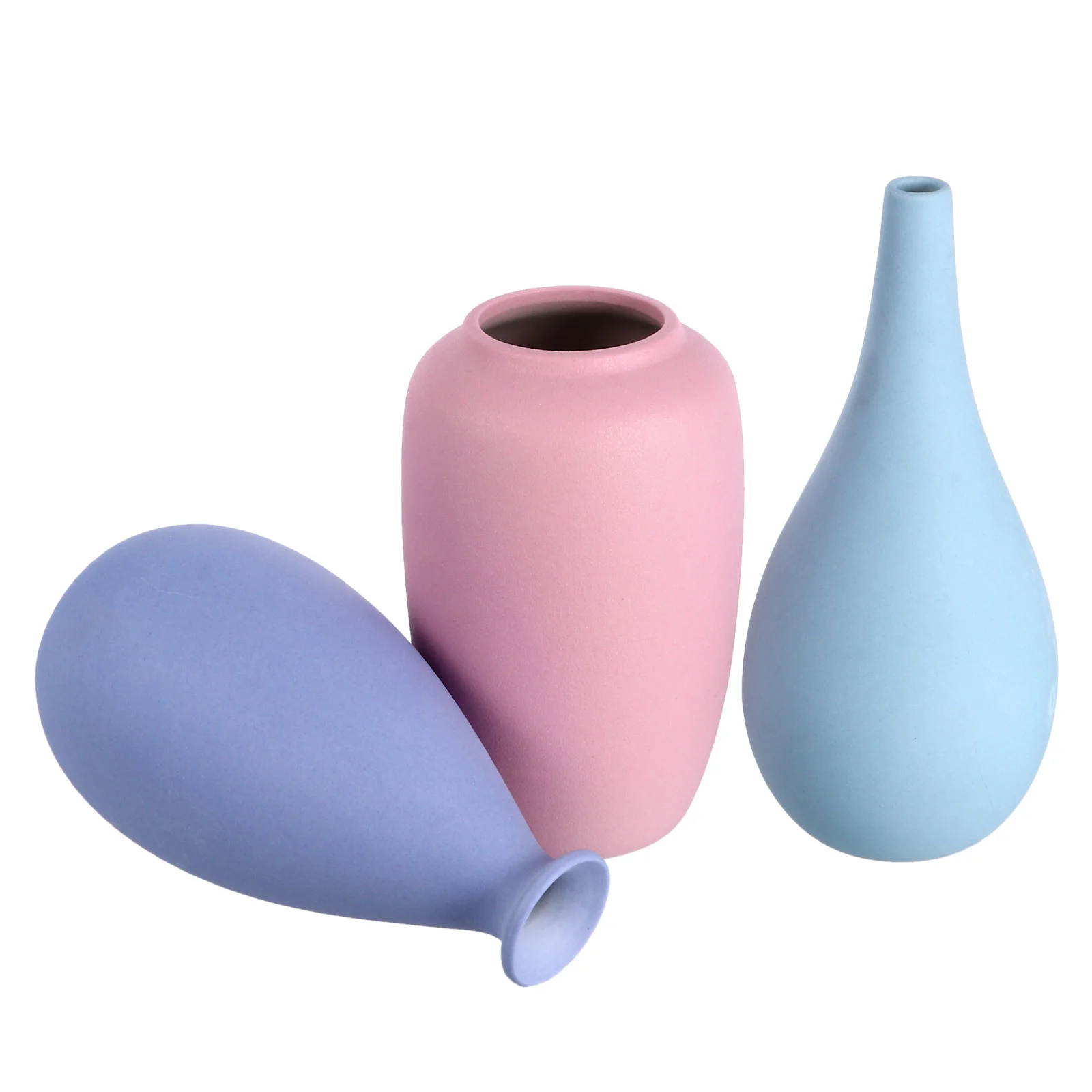 

Ceramic Vases, 3pcs Ceramic Vase Flower Arrangement Ornaments Simple Vase Flowerpot Ornament for Home Decor Desktop