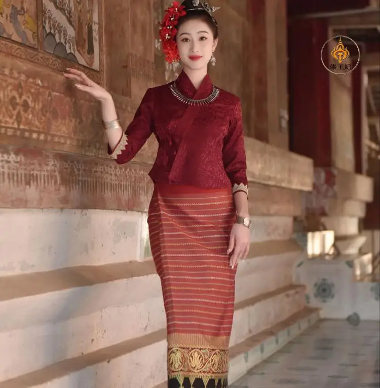 Thai Clothing Southeast Asian Traditional Hotel Women Spring Dress New Style Thailand