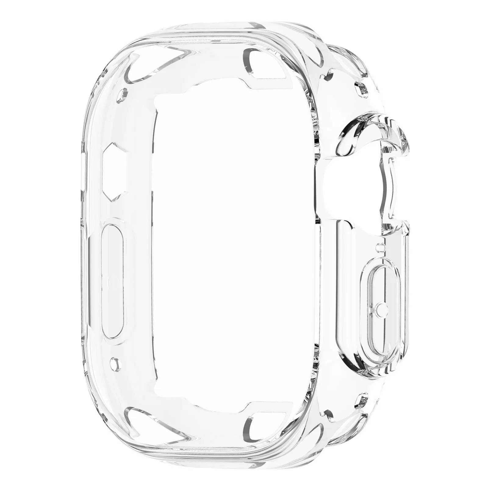 TPU Waterproof Case for Apple Watch Ultra 49mm Case Smartwatch Protector Cover Anti-Scratch Bumper Shell Frame for Iwatch Series