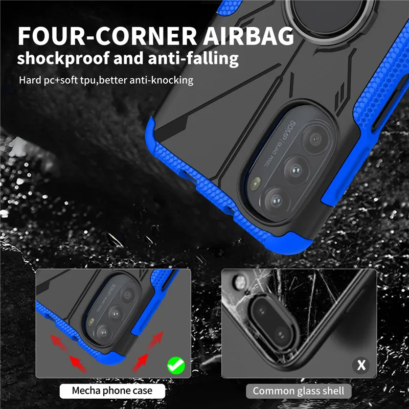 Shockproof Cover For Motorola Moto G52 Case For Moto G52 Cover Armor Protective Phone Bumper For Motorola Moto G52 Fundas