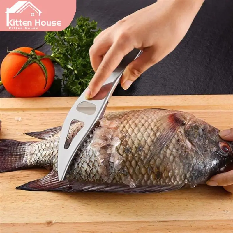 

2/4/6PCS Manual Fish Scale Remover Multifunctional Fish Scales Skin Remover Knife Stainless Steel Portable Fish Scale Scraper