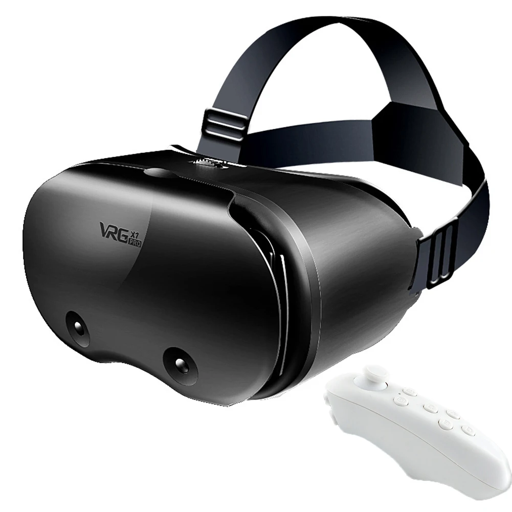 

VRGPRO X7 VR Virtual Reality 3D Glasses Stereo Full Screen Visual Wide-Angle VR Headset Helmet For IOS Android Smartphone Hot