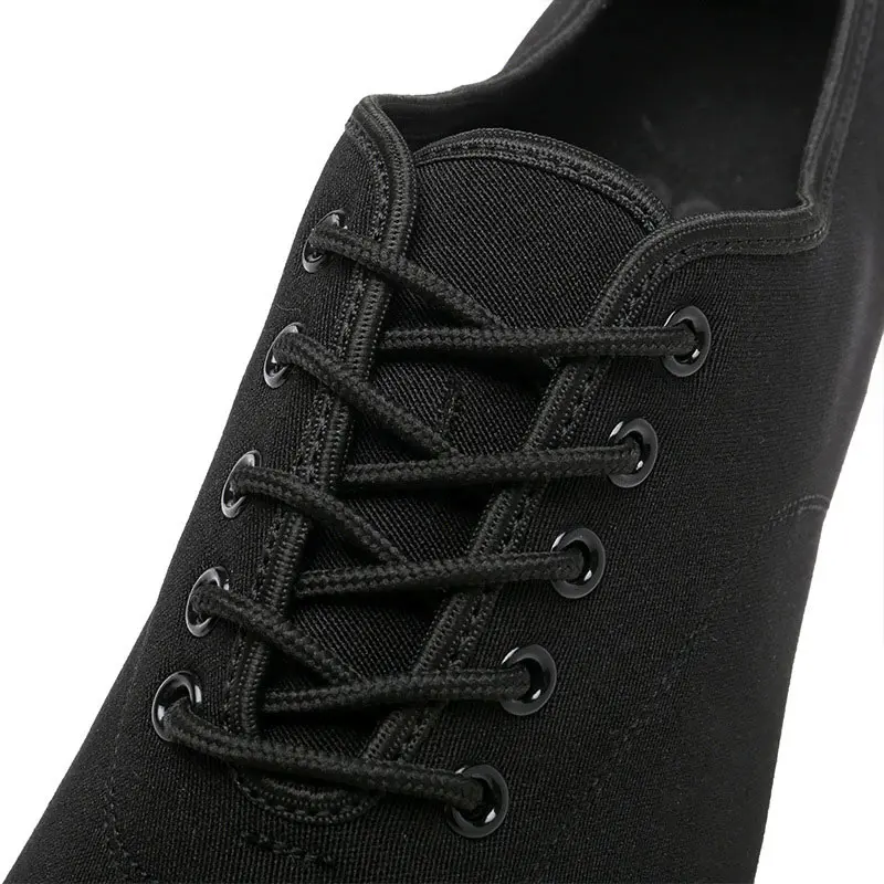 Men's Latin Salsa Dance Shoes Black Cloth Ballroom Shoes Practice Competition Dancing Shoes Man Dancing Sneakers Plus Size 38-44