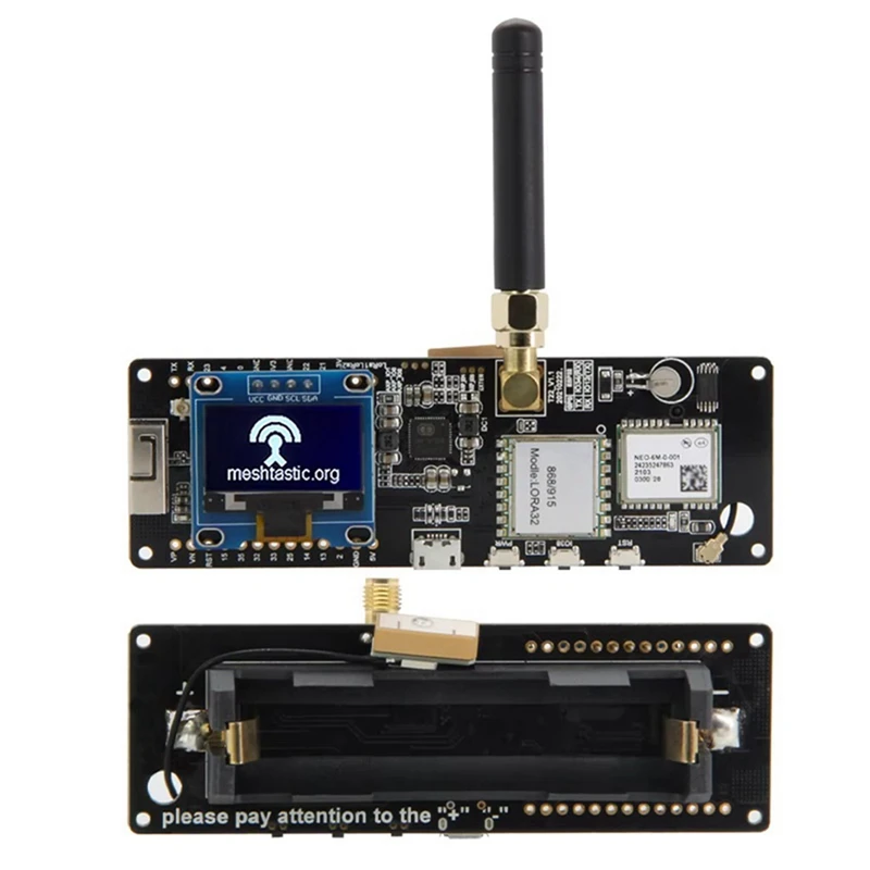 Для TTGO Meshtastic T-Beam V1.2 ESP32 Lora GPS макетная плата 433 МГц с OLED-дисплеем для LILYGO