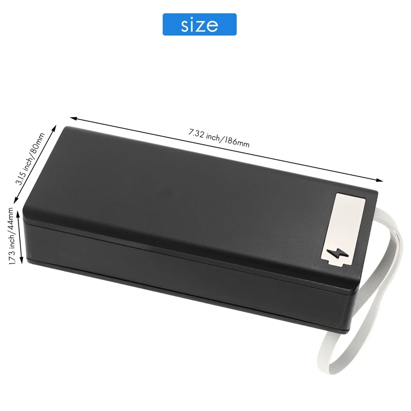16X18650 Ящик для хранения аккумуляторов PD QC3.0 Быстрая зарядка DIY Power Bank Box Чехол 18650