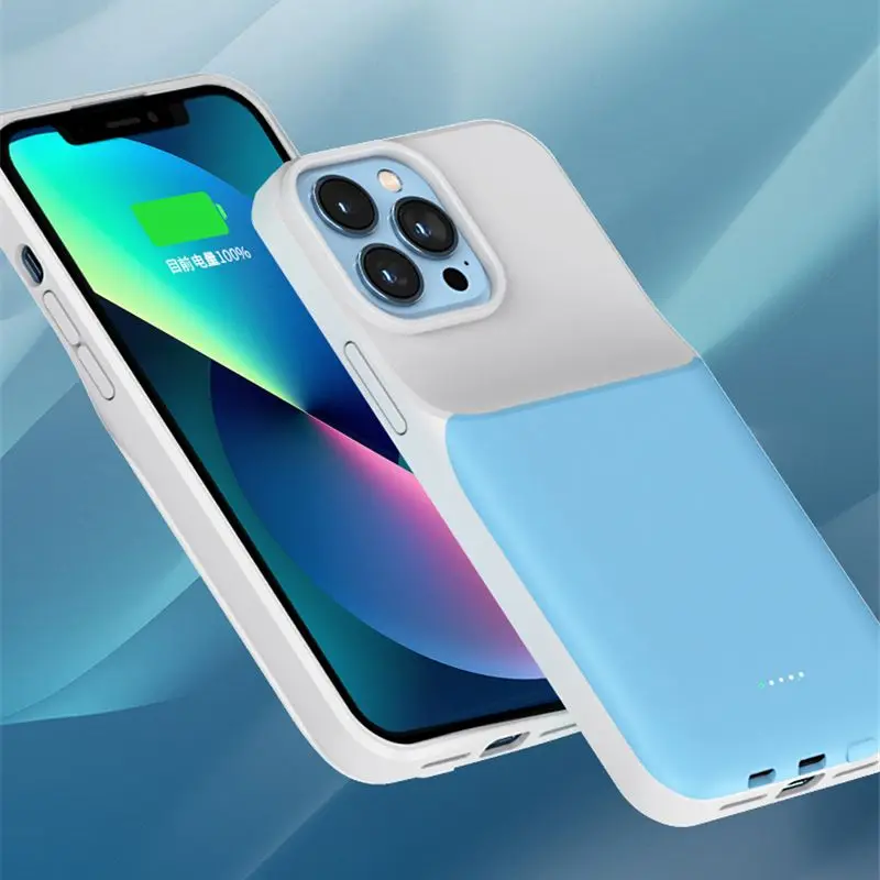 Беспроводной внешний аккумулятор 5000/10000 мАч чехол для зарядного устройства iPhone 13