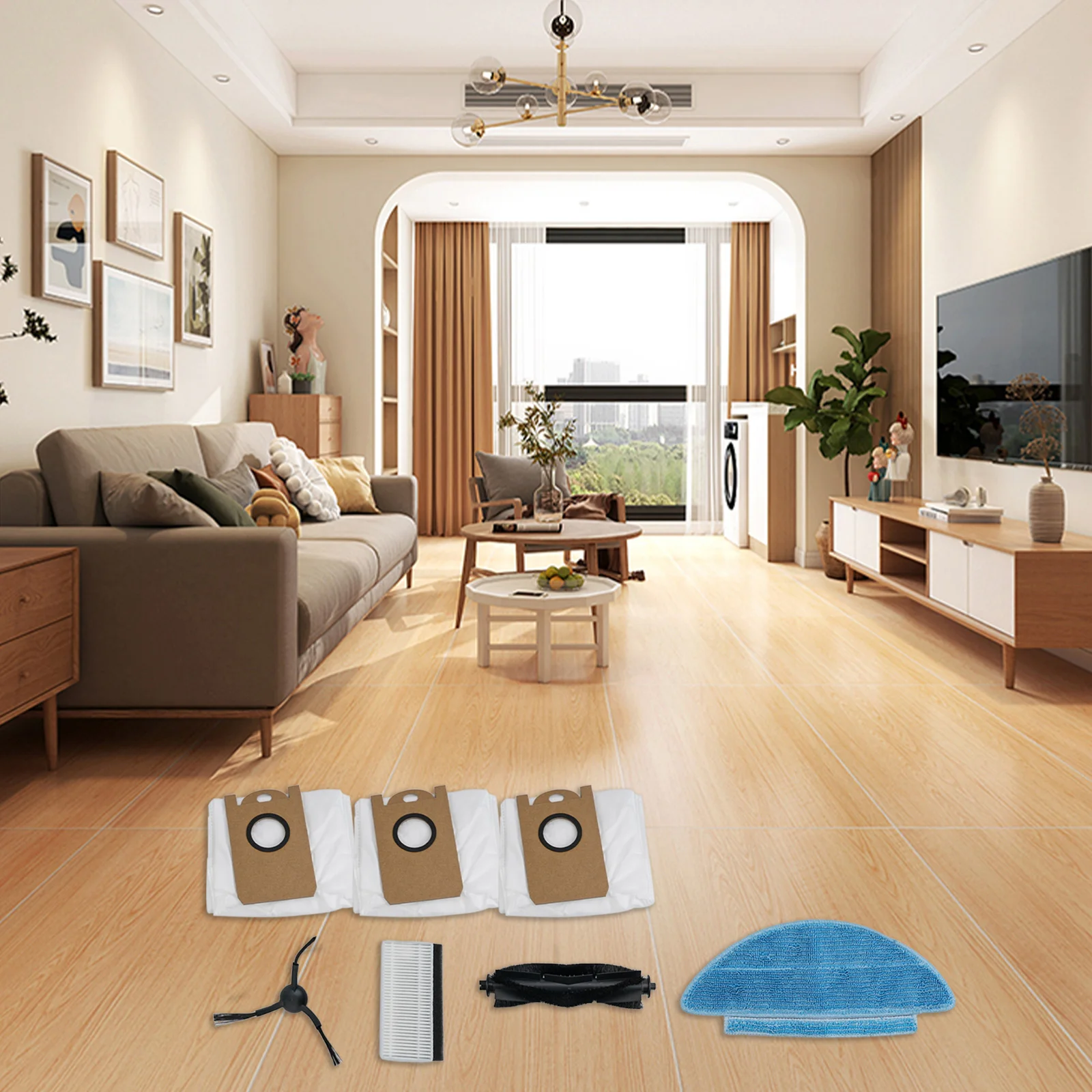 Комплект Essential Maintenance для робота-пылесоса Aonus i8 включает в себя боковые щетки