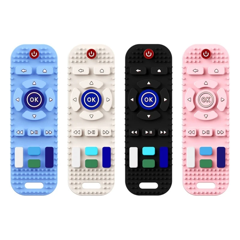 

Soft Teether Baby Teething Toy Silicone Remote Control Teether Baby Essential