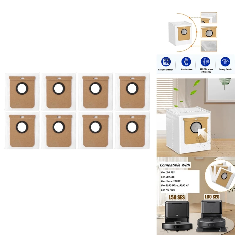 Сменный мешок для пылесоса Eufy L50 SES L60 Haier H9 Plus пылесборники удаления грязи