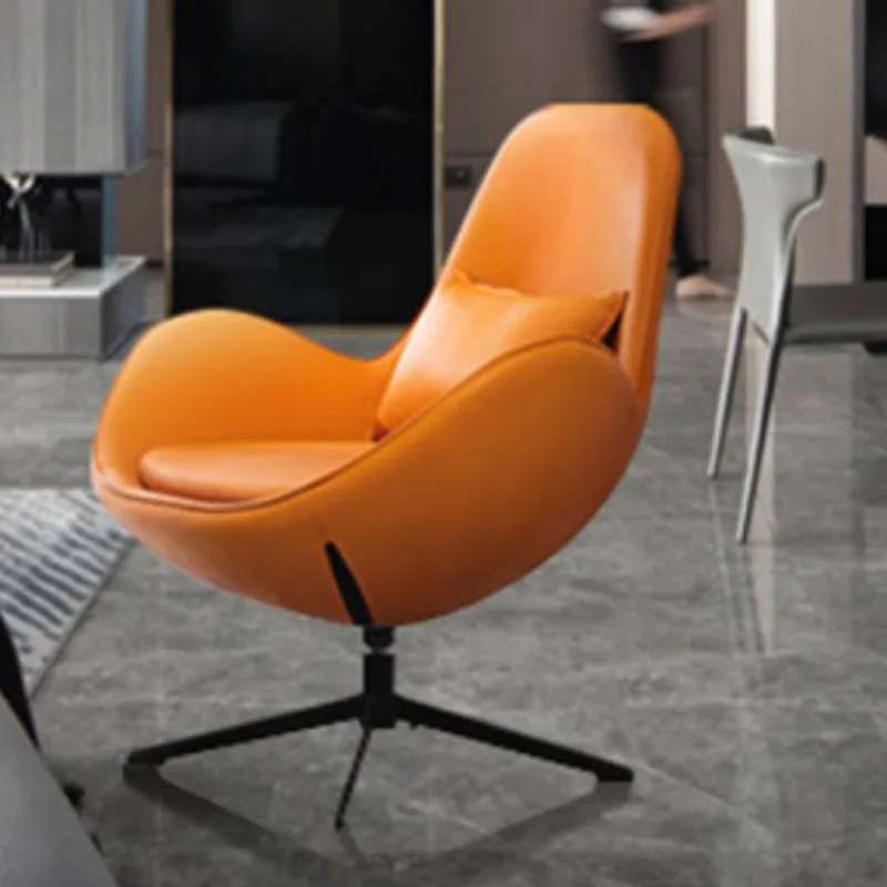 S Leather Vintage Minimalist Recliner Living Room Chairs Rocking Relax Meubles De Salon Interior Furniture