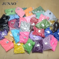 junao 2 4 5 6 8 10 12 14mm wholesale flatback half round imitation pearls abs plastic flat beads for jewelry dyi accessories