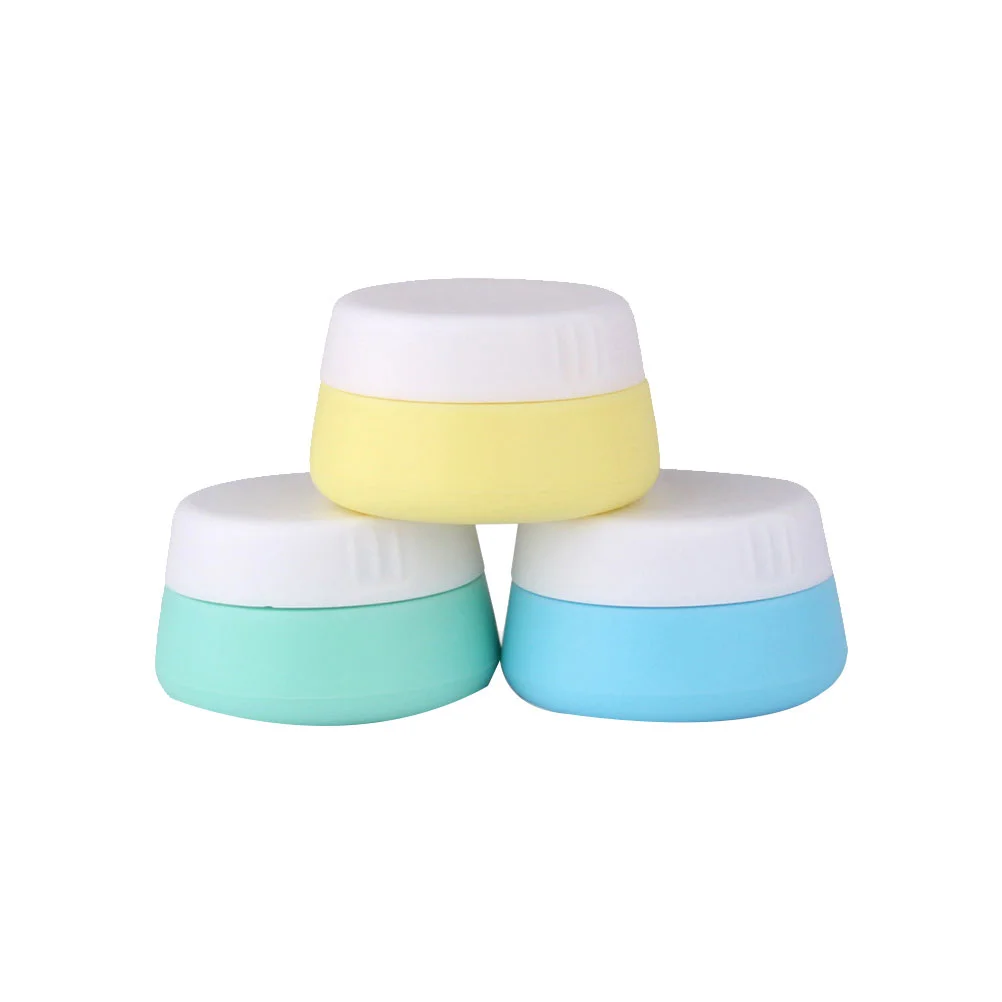 

3pcs Travel Cream Case Silicone Cream Case Emulsion Case Travel Silicone Bottle Portable Cream Bottle (10ml) Shampoo bottles