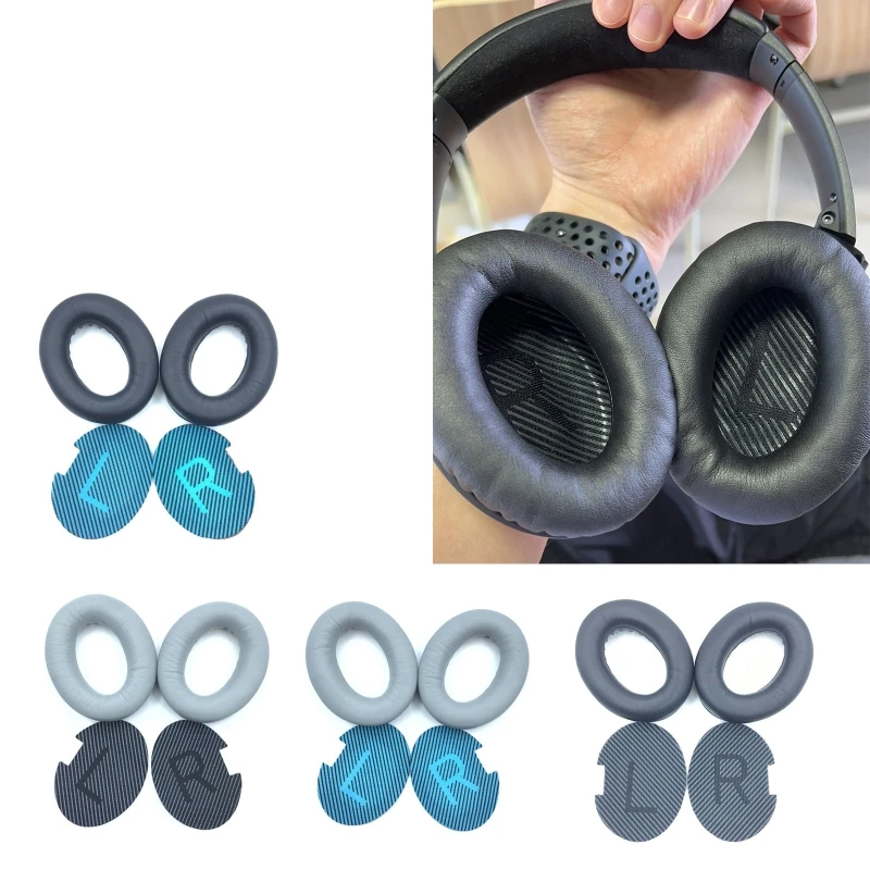 

Breathable Earpads Earphone Cushion Sleeves forBOSE QC25 Headphone Earmuffs H8WD