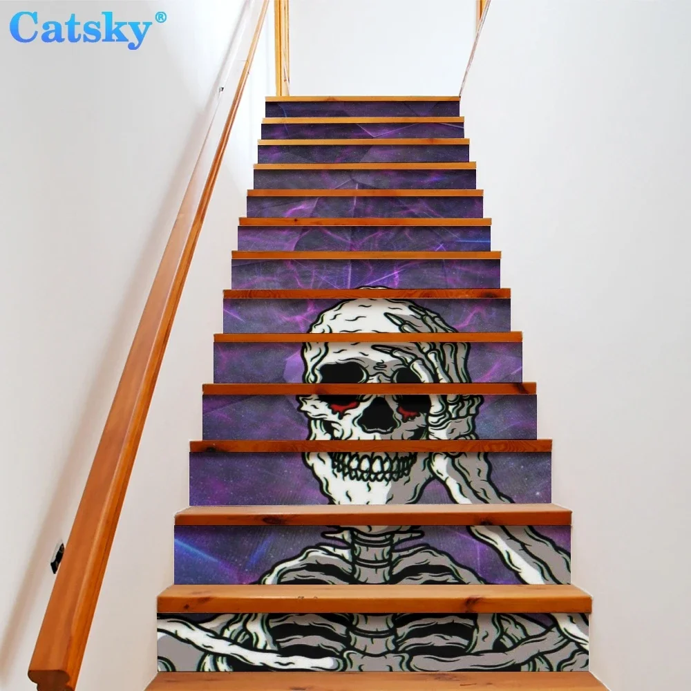 Наклейка с ужасным рисунком черепа украшение для дома книжного магазина обои