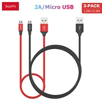 soopii micro usb cables 2a nylon fast charging data cables 0 3m1 2m for samsung s7 xiaomi redmi note 5 pro android phone cable