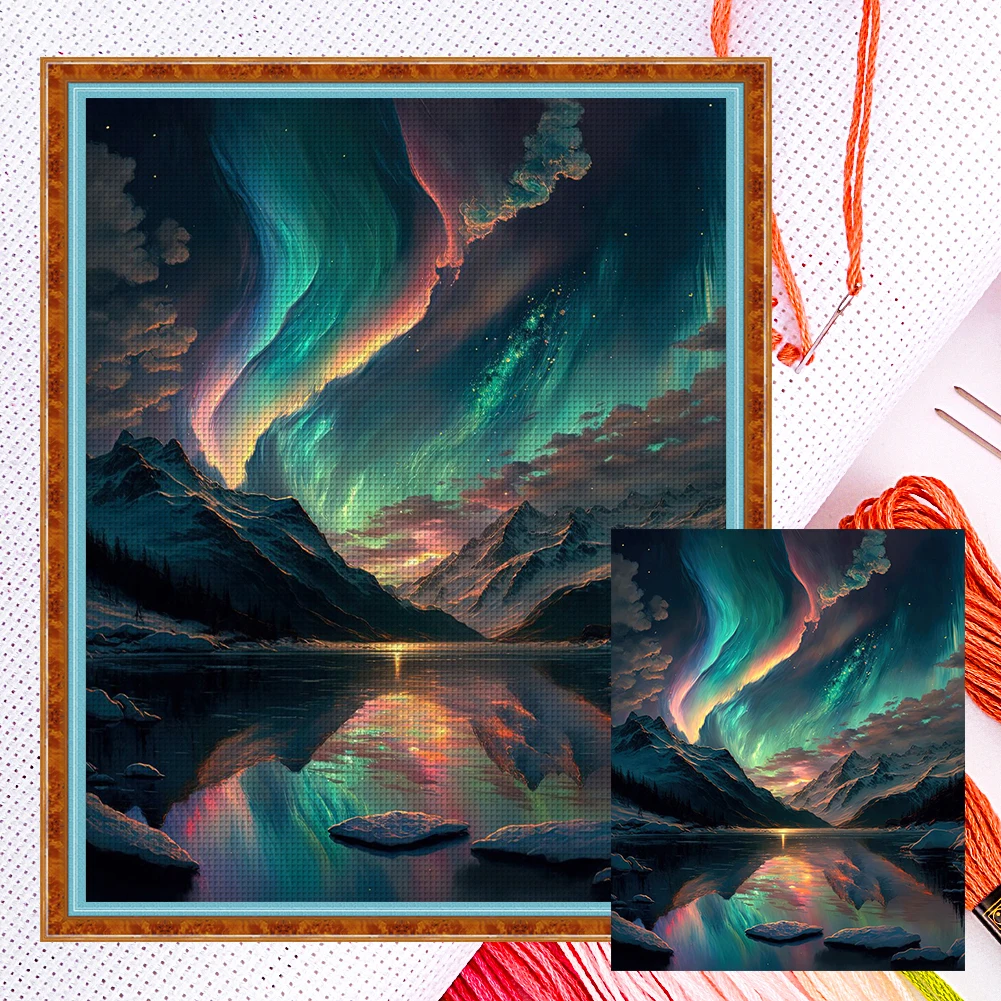 Полная вышивка экологически чистая хлопчатобумажная нить 11CT комплект для