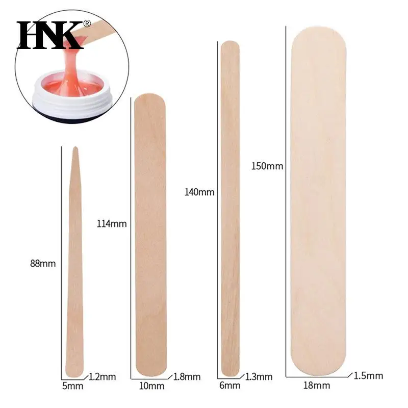 

100PCS Woman Wooden Hair Removal Stick Disposable Depilation Spatula Wax Sticks Wood Face Eyebrows Waxing Spatula Beauty Tool