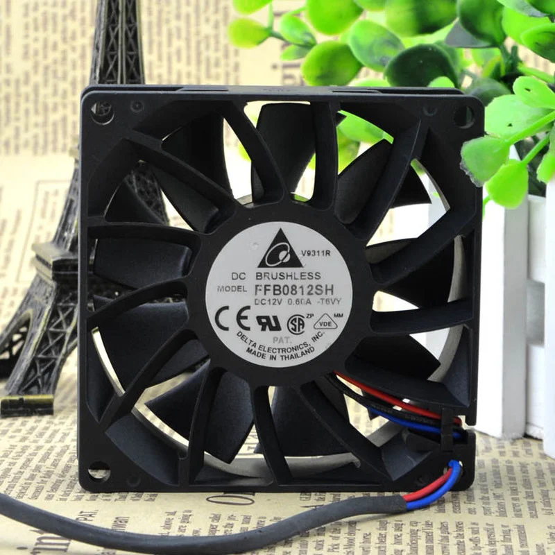 

Новый вентилятор охлаждения для Delta FFB0812SH 8025 8 см 12 в а вентилятор 80*80*25 мм