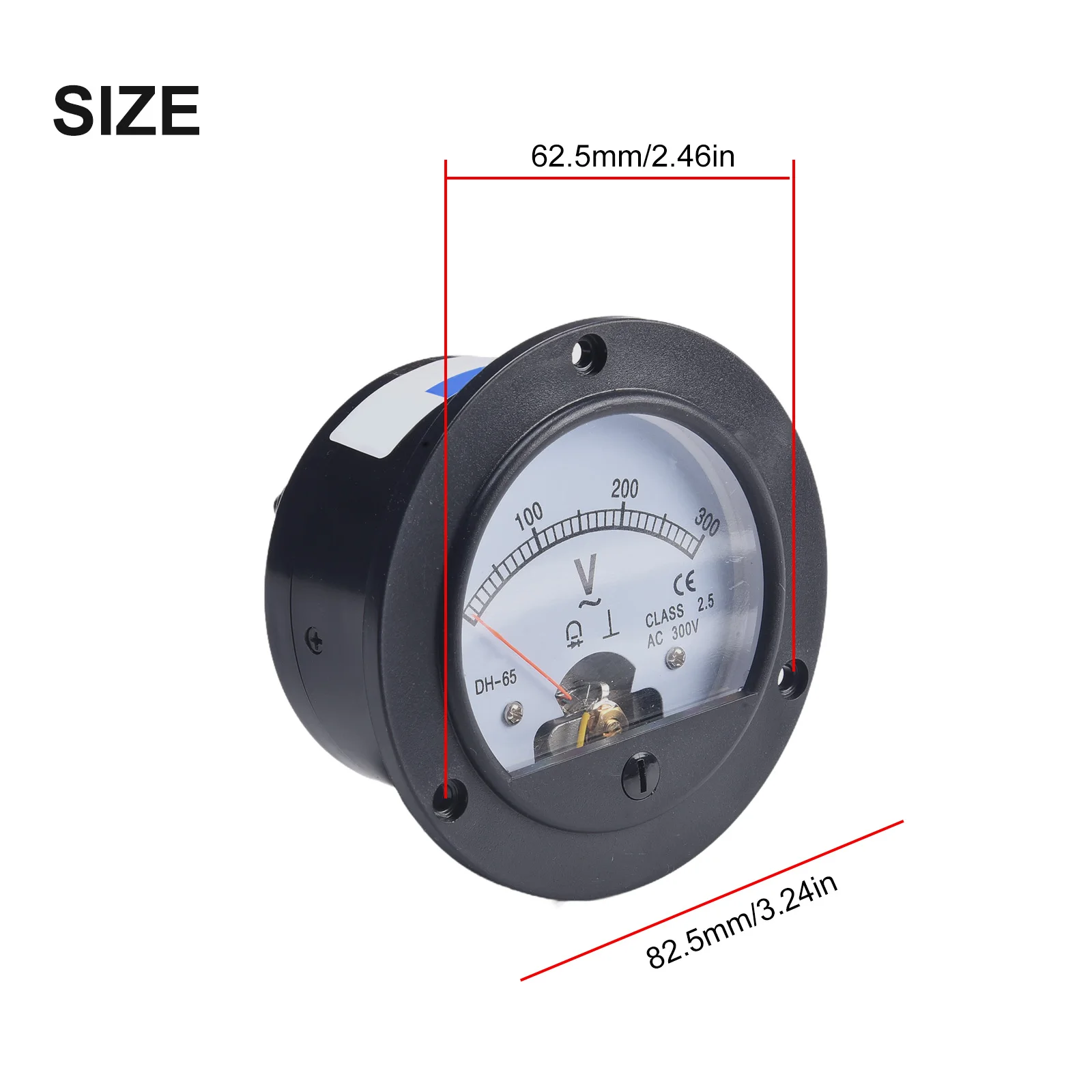 Dh-65 Аналоговый Амперметр Для Альтернативного Тока Круглая Панель Указатель