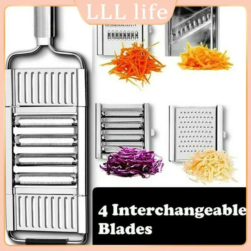 

For Onion Vegetable Multi-purpose Vegetable Slicer Stainless Steel Cutter Grater Slicer Adjustable Kitchen Tool