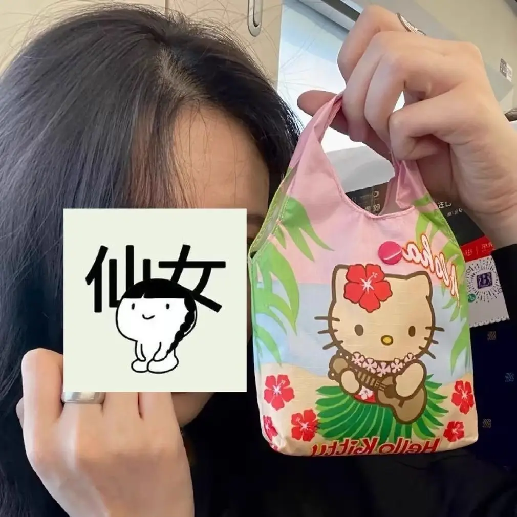 Сумка Hello Kitty Sanrio Kuromi Stitch Hand Small Bag KT Cat студенческие сумки через плечо сумка для
