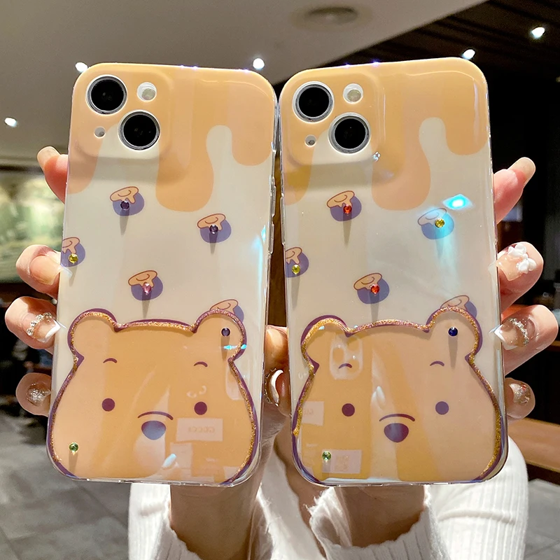 

Disney Winnie The Pooh Phone Case for iPhone 11 12 13 mini pro XS MAX 8 7 6 6S Plus X 5S SE 2020 XR case